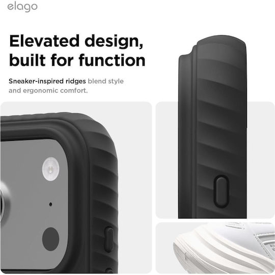 Elago Back Cover Σιλικόνης Μαύρο (iPhone 17 Pro)