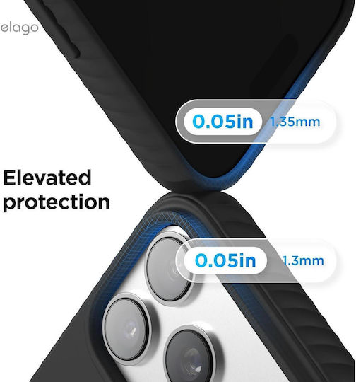Elago Back Cover Σιλικόνης Μαύρο (iPhone 17 Pro)