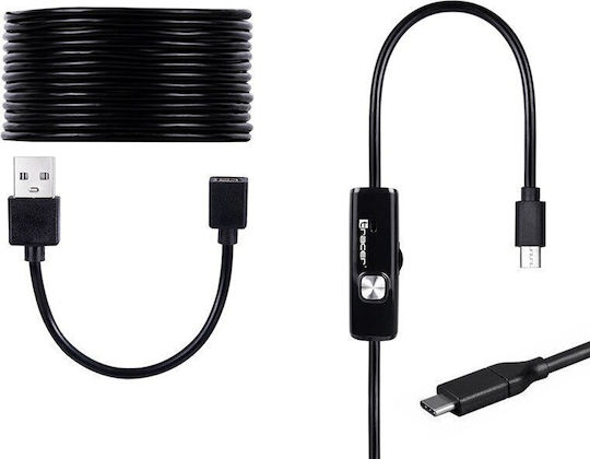 Tracer Endoscope Camera HardWire 8mm Endoscope Camera Wi-Fi for Mobile with 1600x1200 Resolution and 5m Cable