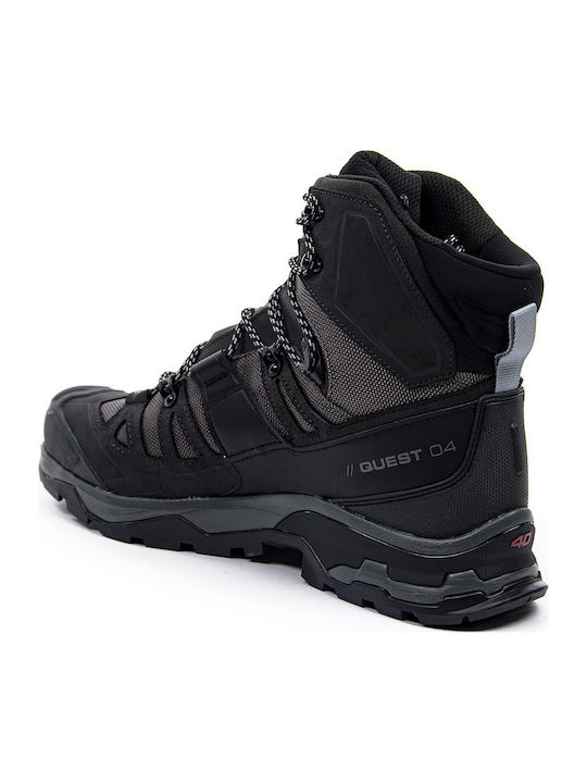 Salomon Quest 4 GTX Men's Hiking Boots Waterproof With Gore-Tex Membrane Magnet / Black / Quarry