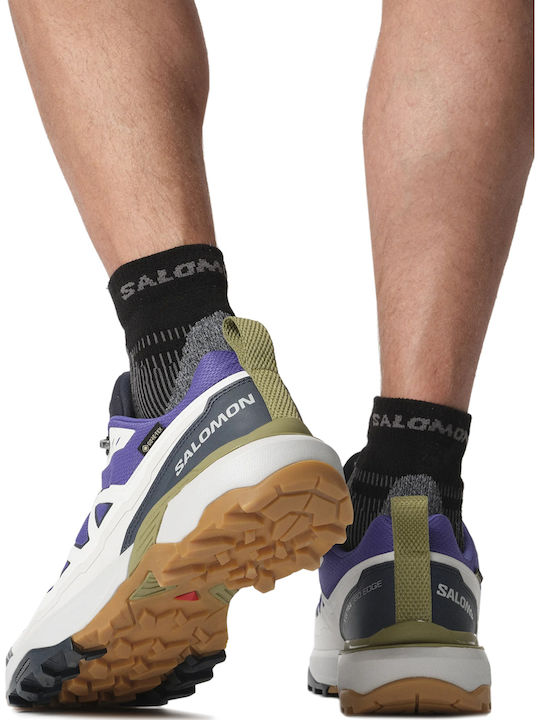 Salomon X Ultra 360 Edge Gtx Men's Hiking Shoes Waterproof With Gore-Tex Membrane Blue