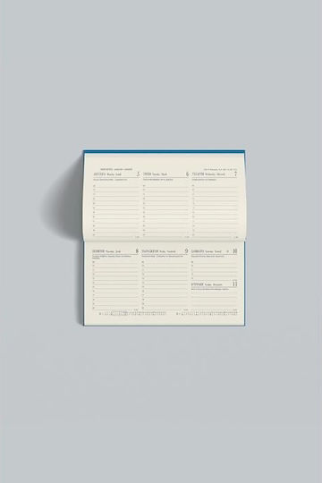 Weekly Diary Agenda Horizontal 2026 Adbook 9x17cm Aesthetic B 3459