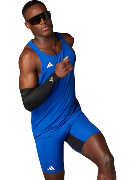 adidas Adizero Men's Sports Short Leggings Blue