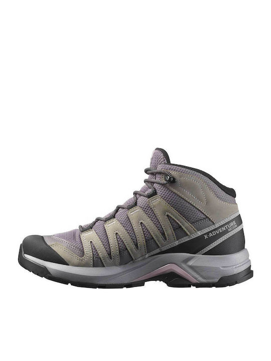 Salomon X-adventure Recon Women's Hiking Boots Waterproof with Gore-Tex Membrane Gray