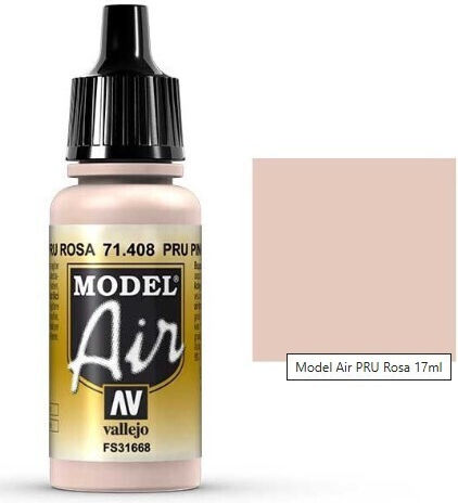 Model Air Acrylic Paint Vallejo 17ml Pru Pink 71408