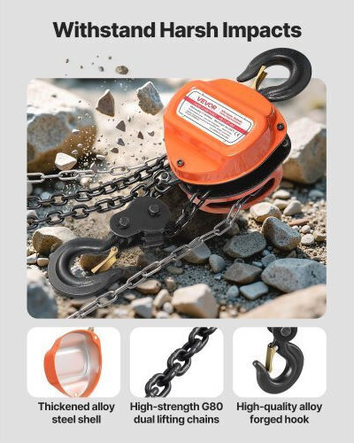 Vevor Chain Hoist Orange