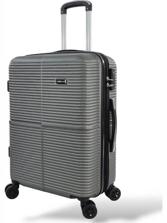 Forecast Medium Hard Gray Travel Suitcase with 4 Wheels Height 65cm