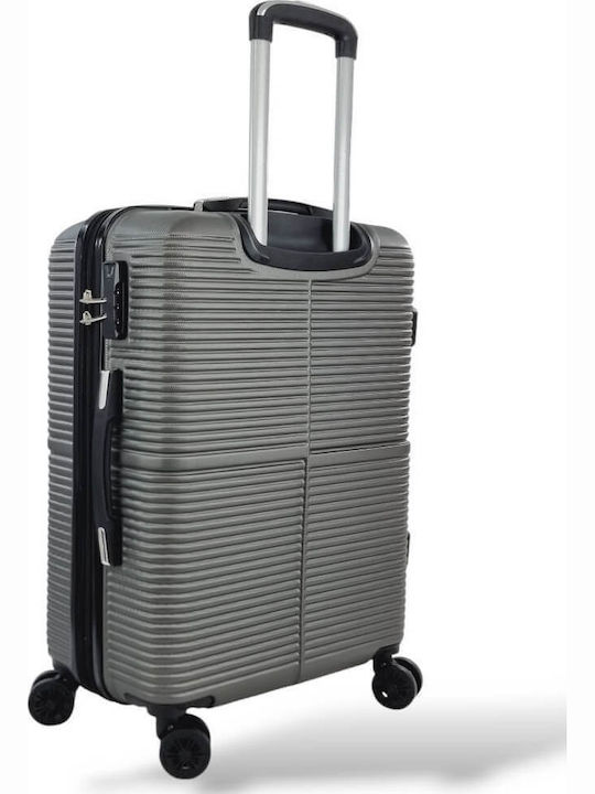 Forecast Medium Hard Gray Travel Suitcase with 4 Wheels Height 65cm