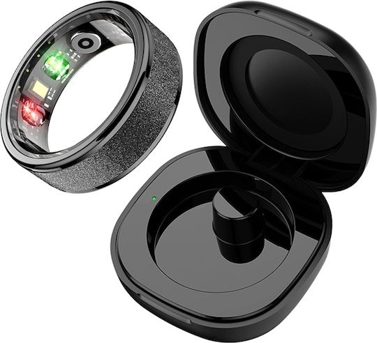 Colmi R10 Smart Ring 20.8mm Wasserdicht mit Pulsmesser Schwarz