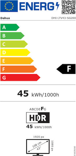 Dahua Smart Τηλεόραση 43" Full HD LED LTV43-SG200 (2024)