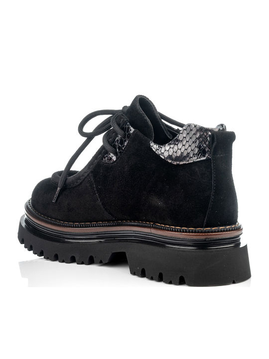 Leather Women's Ankle Boots Black