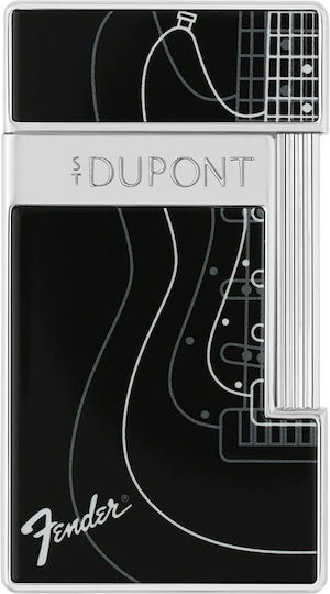 S.t Dupont – Fender Slimmy Noir Αναπτήρας Black Chrome 028025
