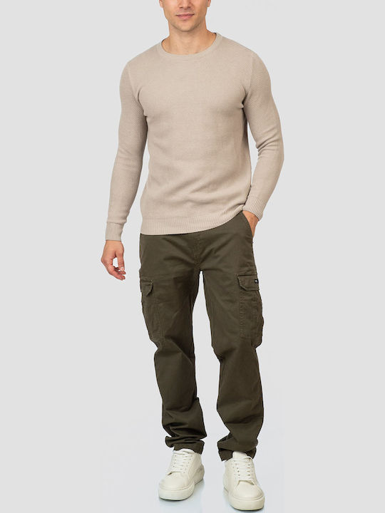Herrenhosen Cargo Elastisch Dk Khaki