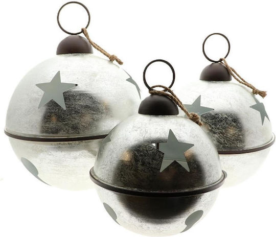 Atmosphera Weihnachtliche Figur Glocke Silber Glocke Silber Höhe 69cm