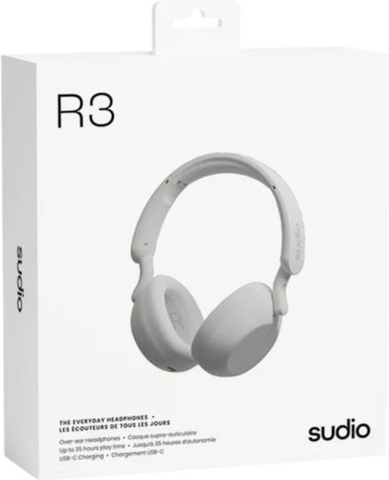 Sudio R3 Bluetooth Wireless Over Ear Headphones with 35 hours of Operation White