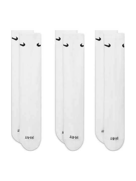 Nike Everyday Plus Cushioned Athletic Socks White 3 Pairs
