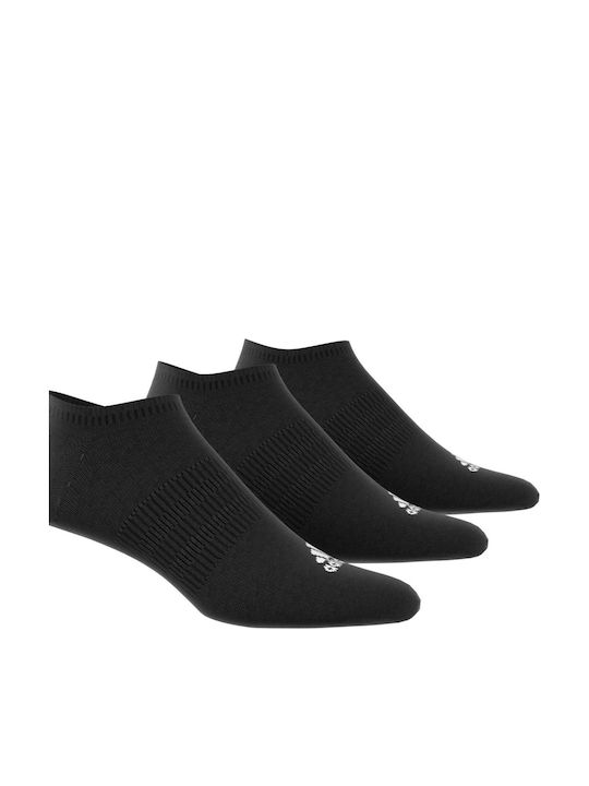 adidas Thin Light Athletic Socks Black 3 Pairs