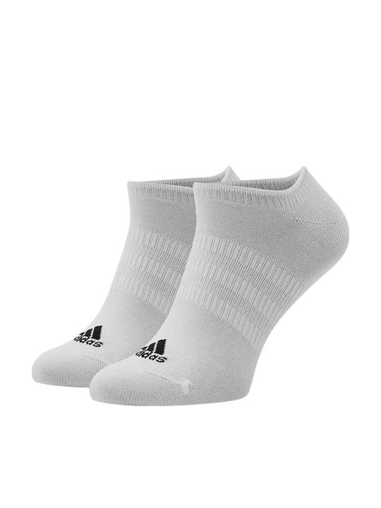 adidas Thin Light Αθλητικές Κάλτσες Λευκές 3 Ζεύγη