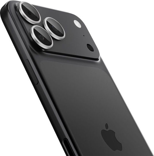Spigen Optik Pro EZ Fit Протектор за камера Закалено стъкло Сребрист за iPhone 17, 16, 15, 14 Pro/Pro Max