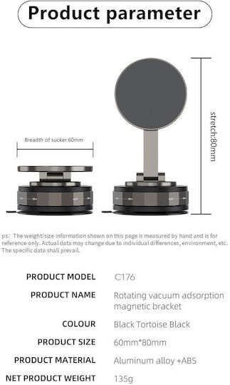 XO Auto Handyhalterung 5.4" - 6.9" mit Magnet Schwarz