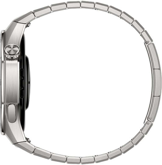 Huawei Watch GT 6 Pro Titanium 46mm Waterproof with Heart Rate Monitor (Titanium + Huawei Freebuds SE 3 Black)