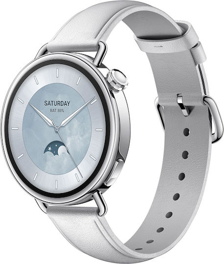 Xiaomi Watch S4 Aluminium 41mm Waterproof with Heart Rate Monitor (White)