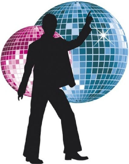 Clown Republic Disco Κρεμαστό Διακοσμητικό για Party 4τμχ 28εκ.