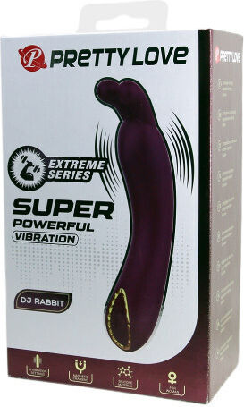 Pretty Love DJ Vibrator Kaninchen 13.9cm Lila