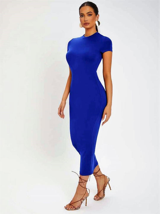 Summer Midi Dress for Wedding / Christening Blue