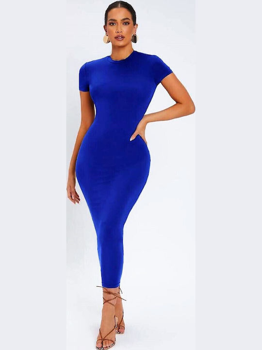 Summer Midi Dress for Wedding / Christening Blue
