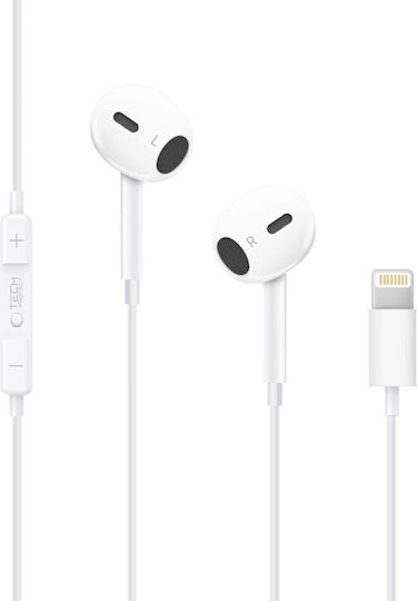 Tech-Protect Ultraboost Core G2 In-ear Handsfree Ακουστικά με Βύσμα Lightning Λευκό
