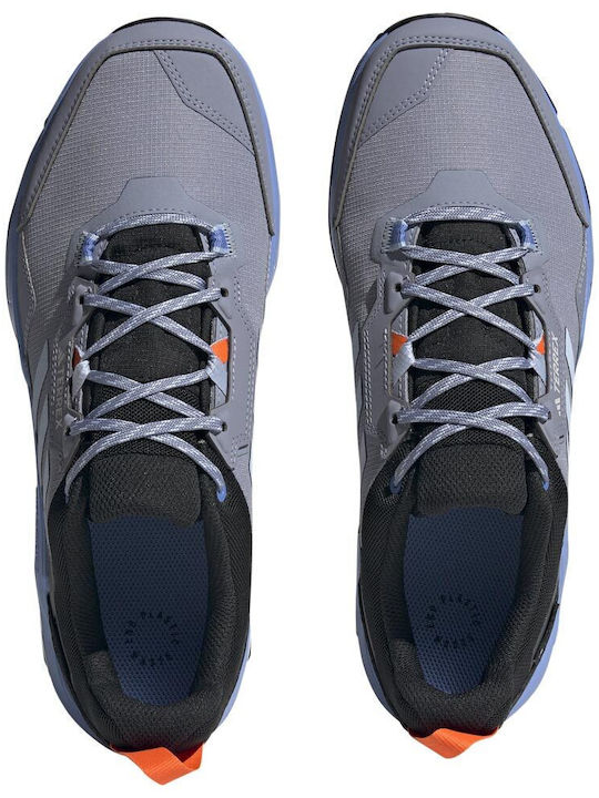adidas Terrex Ax4 GTX Men's Waterproof Hiking Shoes With Gore-Tex Membrane Silver Violet Blue Dawn Core Black