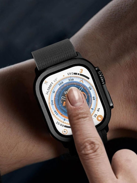 Закалено Стъкло Tech-protect Glass Ring 2-pack Apple Watch Ultra 1 2 49 мм Черен