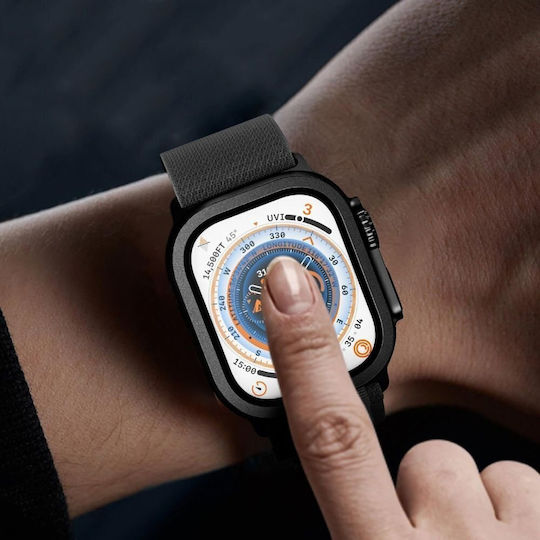 Закалено Стъкло Tech-protect Glass Ring 2-pack Apple Watch Ultra 1 2 49 мм Черен