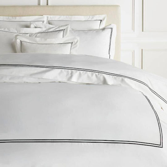Double Sheet Luxury Silver Embroidery Hotel