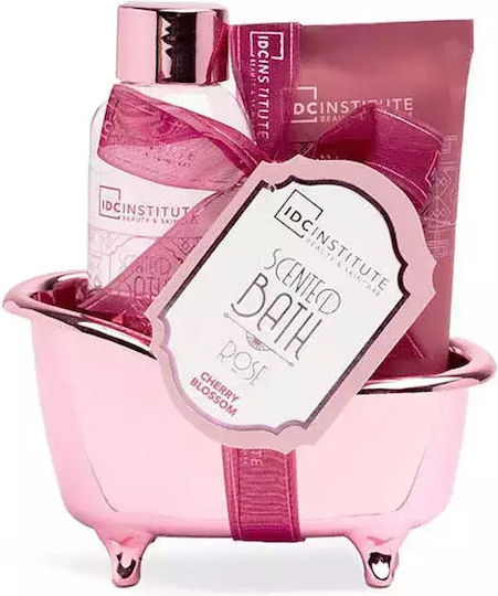 IDC Institute Scented Bath Rose Σετ Περιποίησης για Καθαρισμό Σώματος 3τμχ