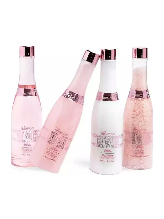 IDC Institute Scented Bath Rose Σετ Περιποίησης για Καθαρισμό Σώματος 4τμχ