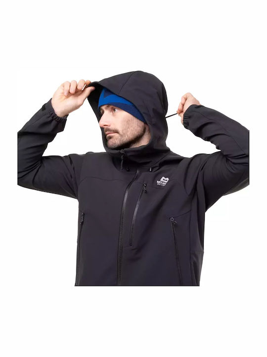 Χειμωνιάτικο Μπουφάν Softshell Αδιάβροχο και Αντιανεμικό Μαύρο