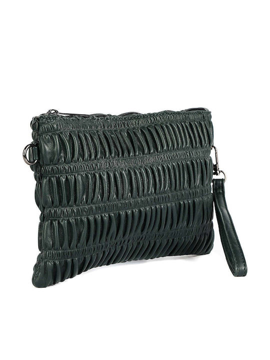 Leder Damenumschlag Grün