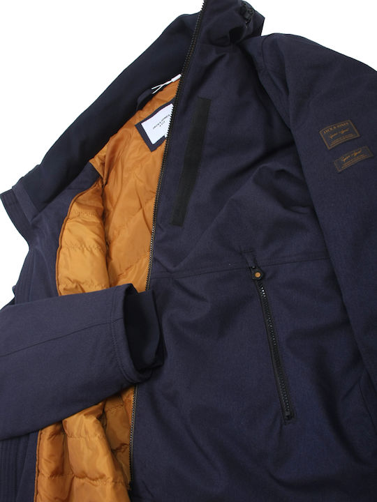 Winter Jacket Softshell Waterproof and Windproof Blue