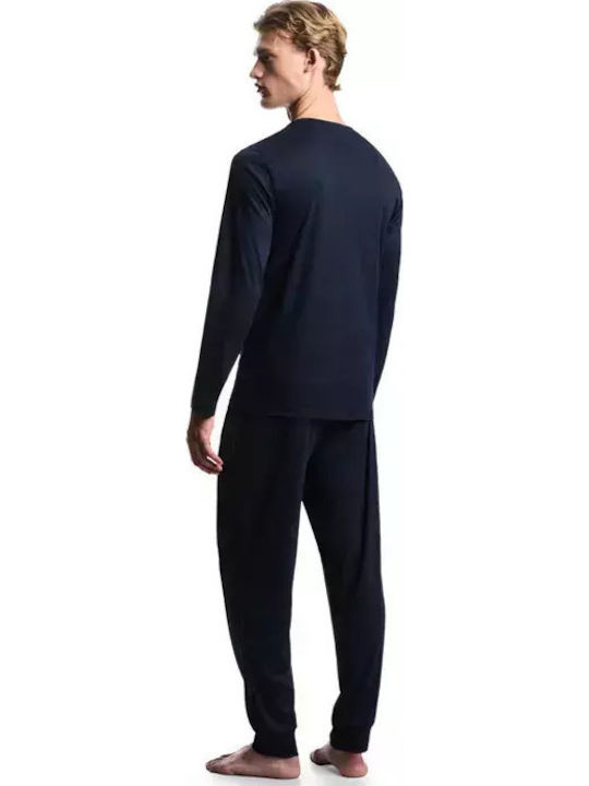 Emporio Armani Men's Winter Pajamas Set Blue