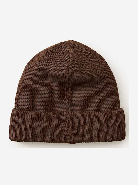 Beanie Ανδρικός Σκούφος Πλεκτός σε Καφέ χρώμα