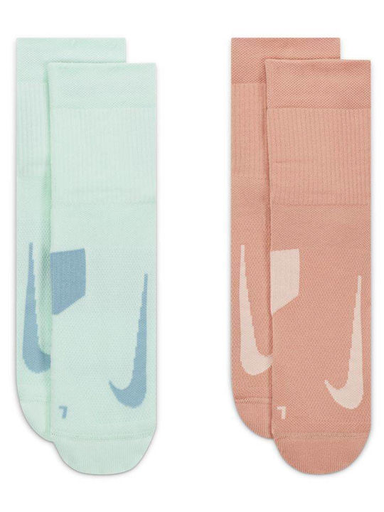 Nike Multiplier Running Ankle Socks Running Socks Multicolour 2 Pairs
