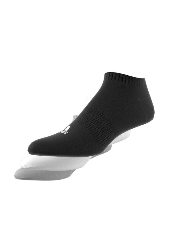 adidas Thin Light Sportsocken Mehrfarbig 3 Paare Mittelgrau meliert / Weiß / Schwarz