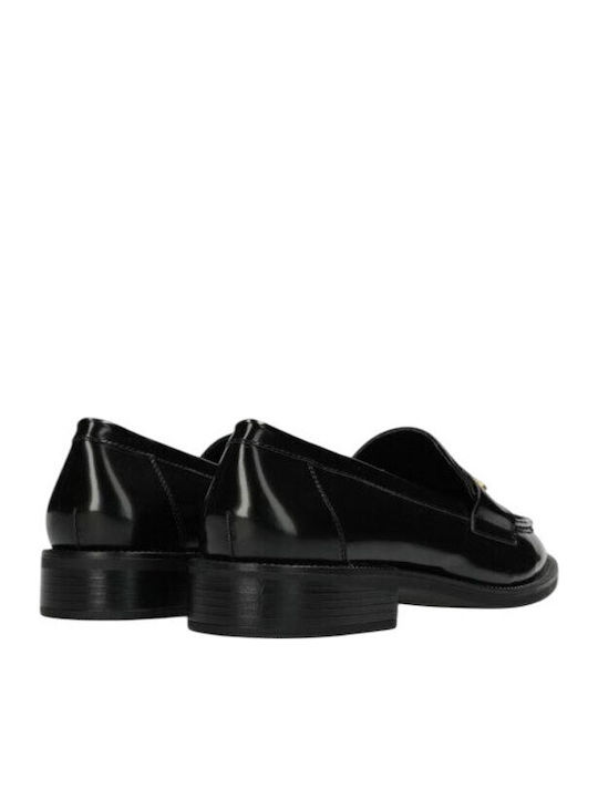 Δερμάτινα Γυναικεία Loafers σε Μαύρο Χρώμα
