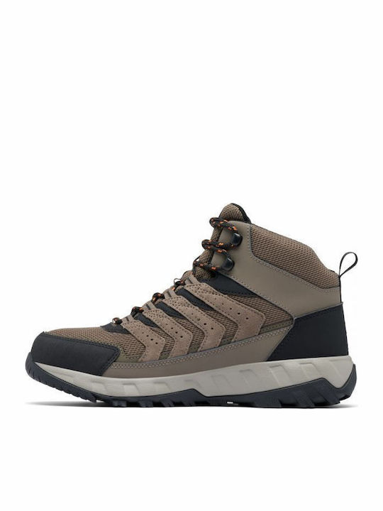 Columbia Strata Trail Mid Wp Men's Hiking Boots Waterproof Beige