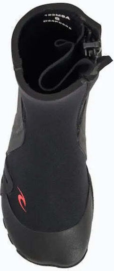 Rip Curl Men's Omega 5mm Round Toe Zip Black 123msa-0090