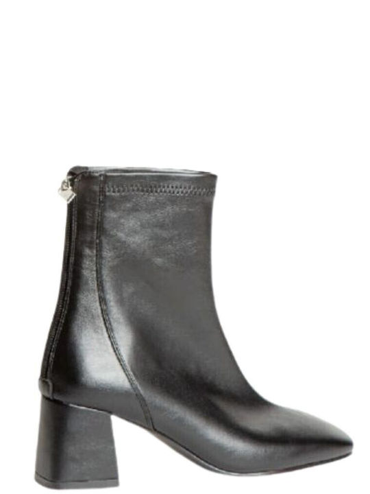 Women's Ankle Boots with Medium Heel Black