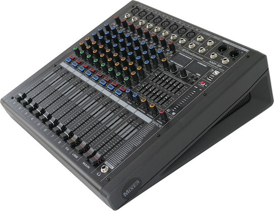 EuroDynamic AMP-8P Самоусилващ Цифров Комбайнер 8 канала & Bluetooth