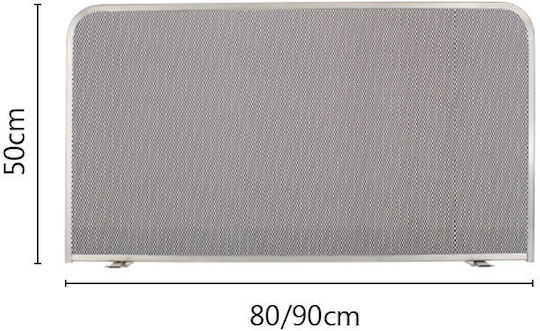 Zogometal Ecran de protecție pentru șemineu din metal 80x50cm Auriu
